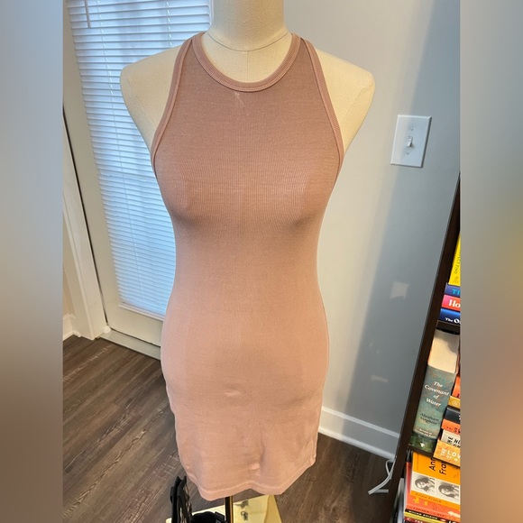 Old Navy Taupe Sleeveless Mini Dress - Picture 3 of 7